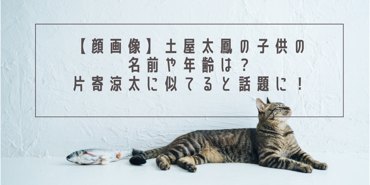【顔画像】土屋太鳳の子供の名前や年齢は？片寄涼太に似てると話題に！
